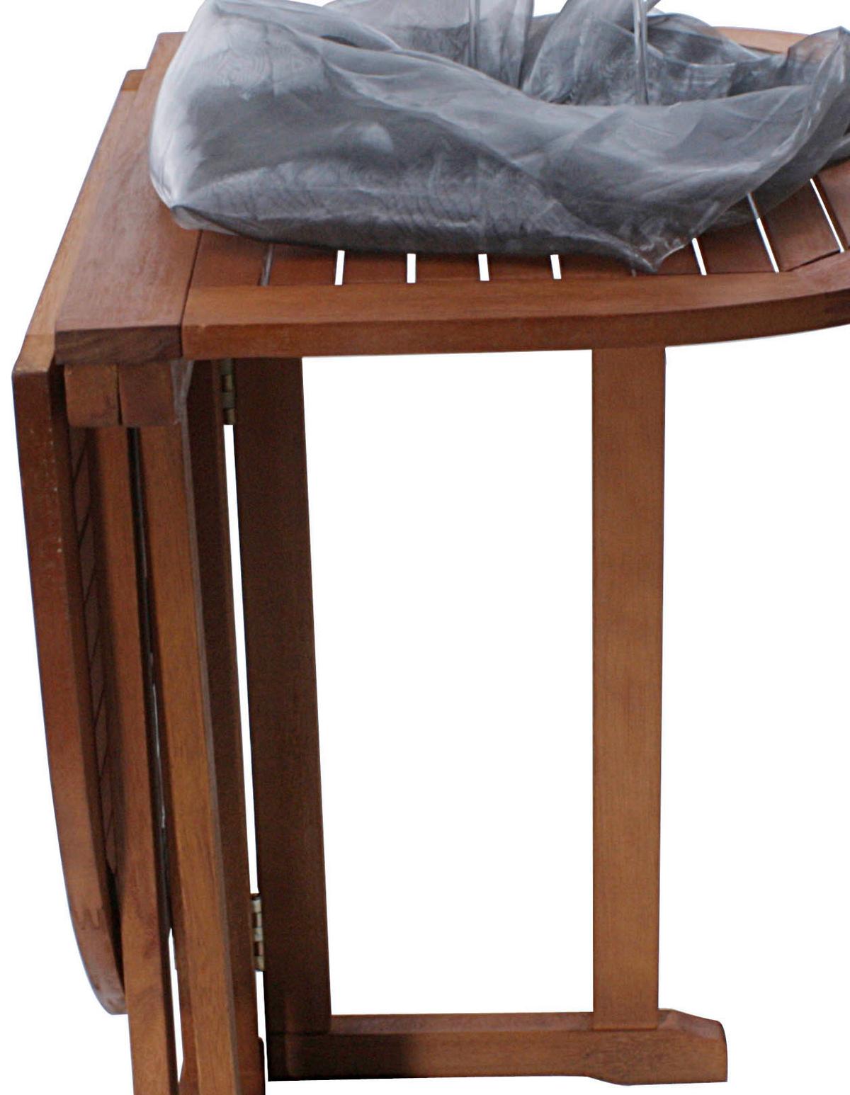 Balkontisch Baltimore Eukalyptosholz Klappbar - Braun, Basics, Holz (120/73/70cm)