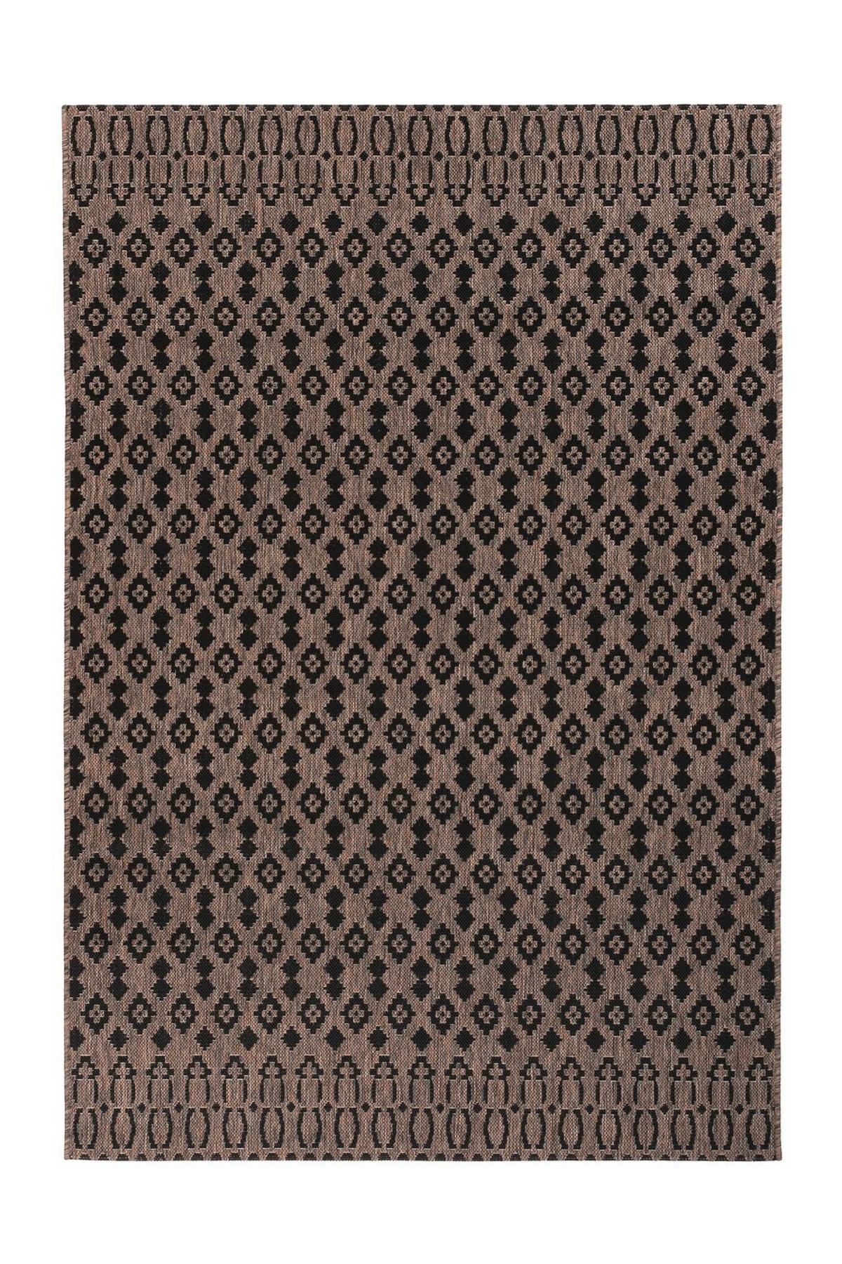 Flachwebteppich Splash 700 Braun/Grau, 120x170 cm - Braun/Grau, KONVENTIONELL, Textil (120/170cm)