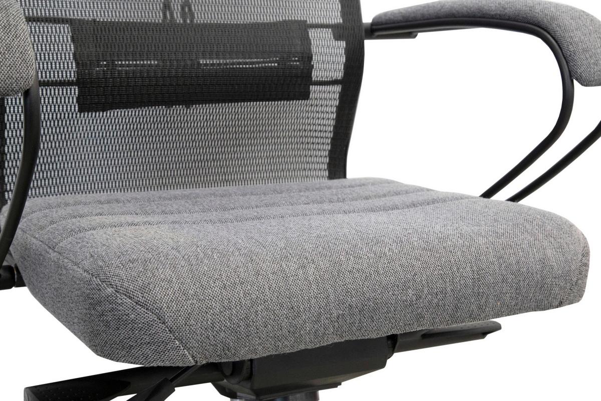 Kancelářské křeslo Samurai Comfort - šedá/černá, Moderní, kov/textil (68/124-134/71cm) - Premium Living