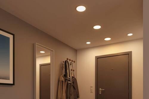 LED-Paneel Ø 17,5 cm Rund - Chromfarben, Design, Kunststoff (17,5cm) - Paulmann
