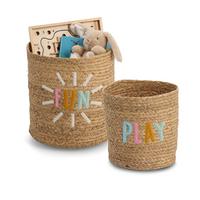 KORBSET BxHxT: ca. 35x34x35 cm - Naturfarben, Basics, Naturmaterialien (35/34/35cm) - Zeller Present