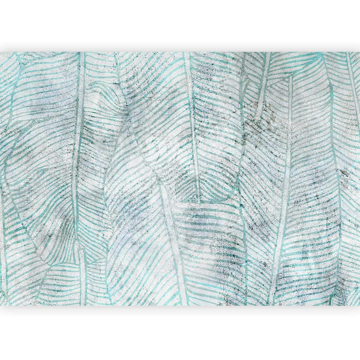 Fototapete Blau Grau B: 450 cm - Blau/Grau, Basics, Textil (450/315cm) - artgeist