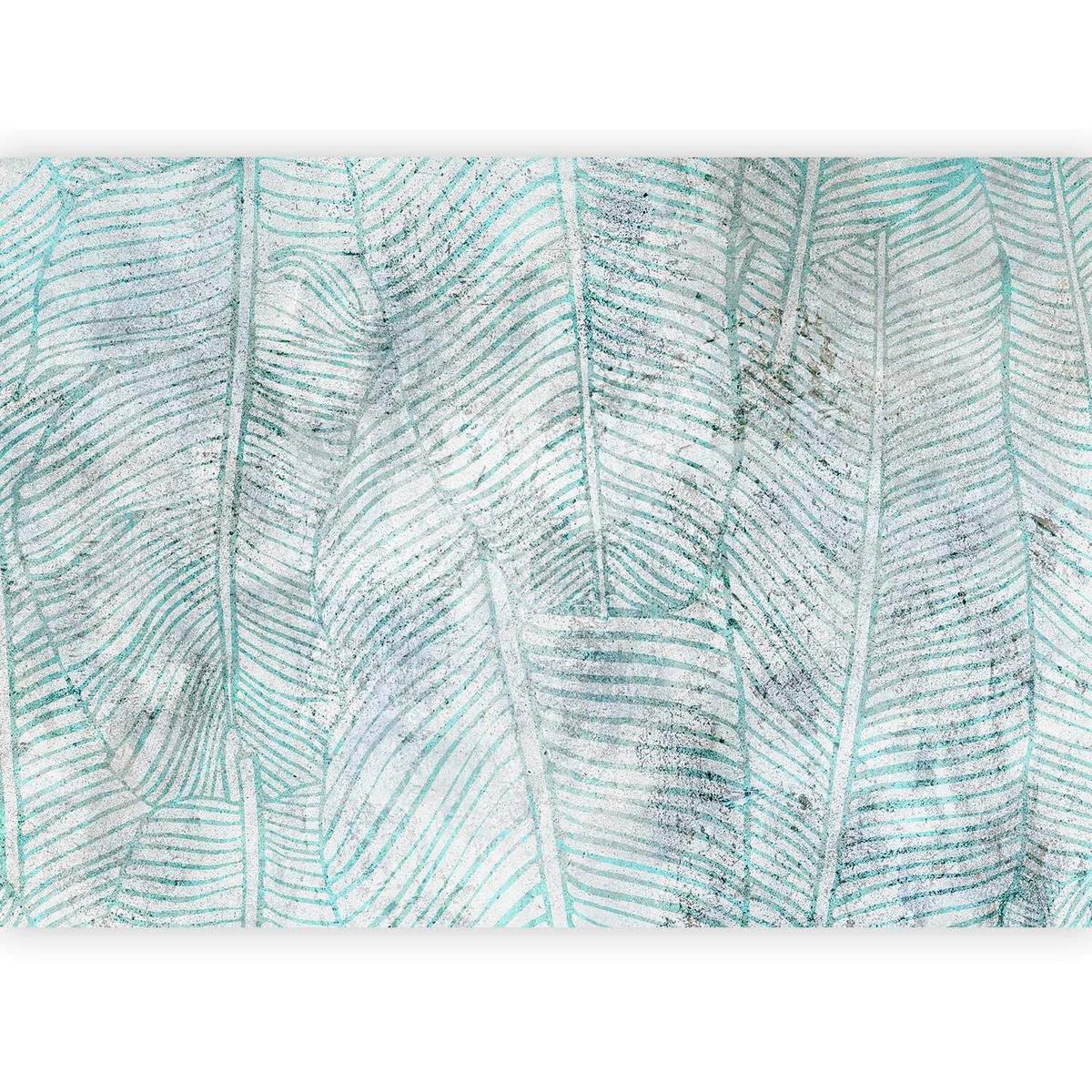 Fototapete Blau Grau B: 200 cm - Blau/Grau, Basics, Textil (200/140cm) - artgeist