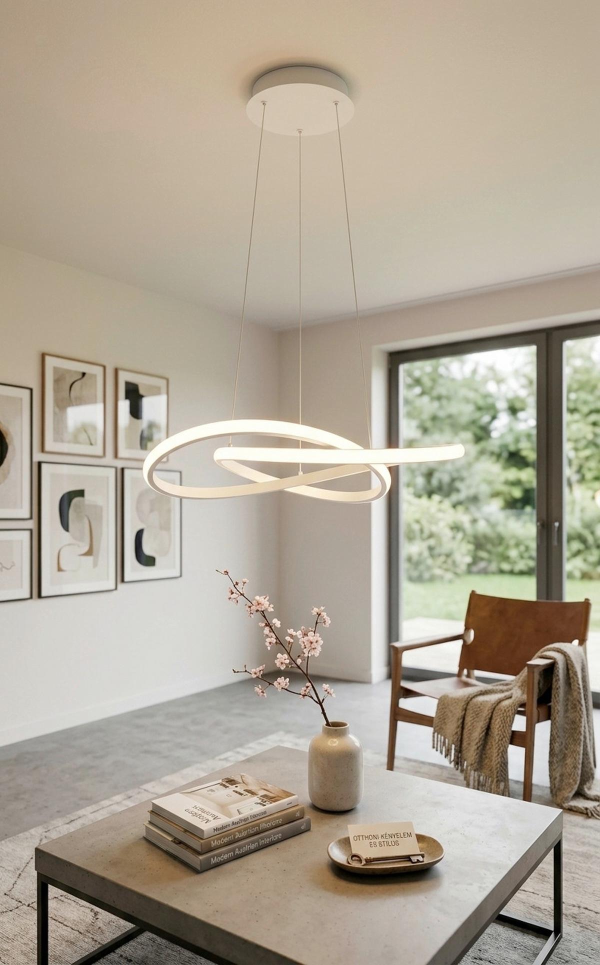 LED-HÄNGELEUCHTE MANSA - Weiß, Basics, Kunststoff/Metall (50/150cm) - Luca Bessoni