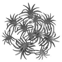 Wanddeko Domizil Schwarz, 70x9 cm - Schwarz, LIFESTYLE, Metall (70/9/70cm) - Kayoom