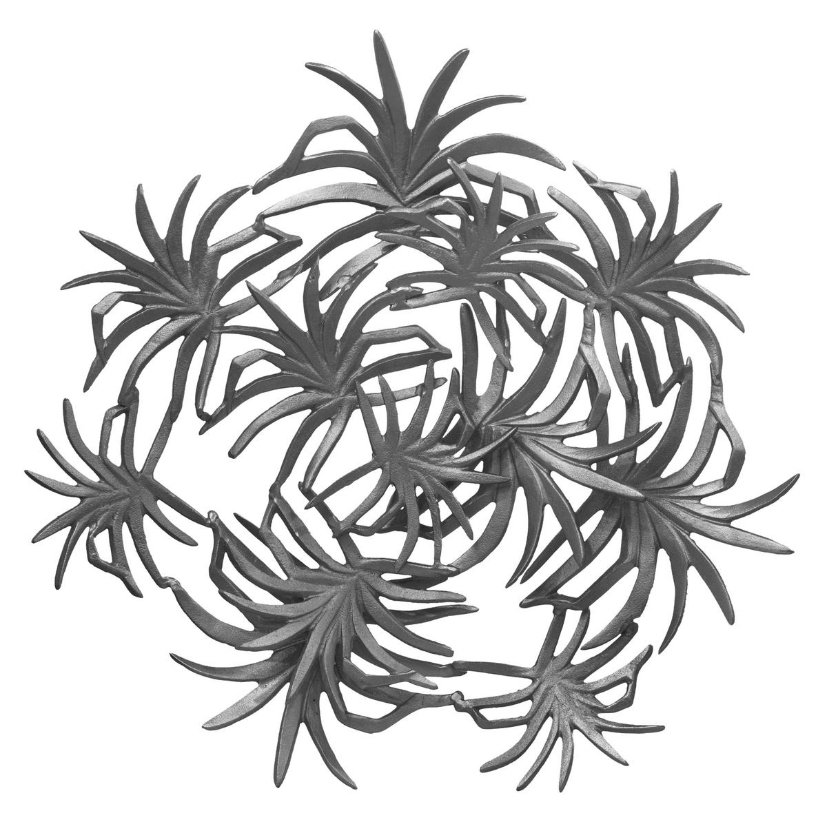 Wanddeko Domizil Schwarz, 70x9 cm - Schwarz, LIFESTYLE, Metall (70/9/70cm) - Kayoom