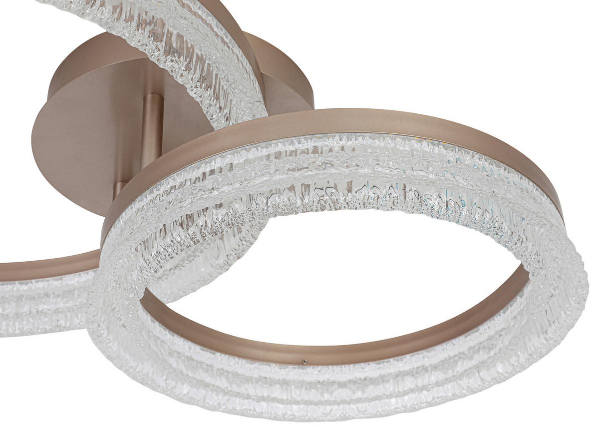 STROPNÍ LED SVÍTIDLO MARTIN - cappuccino, Moderní, kov/plast (41,5/62/14,5cm) - Mömax