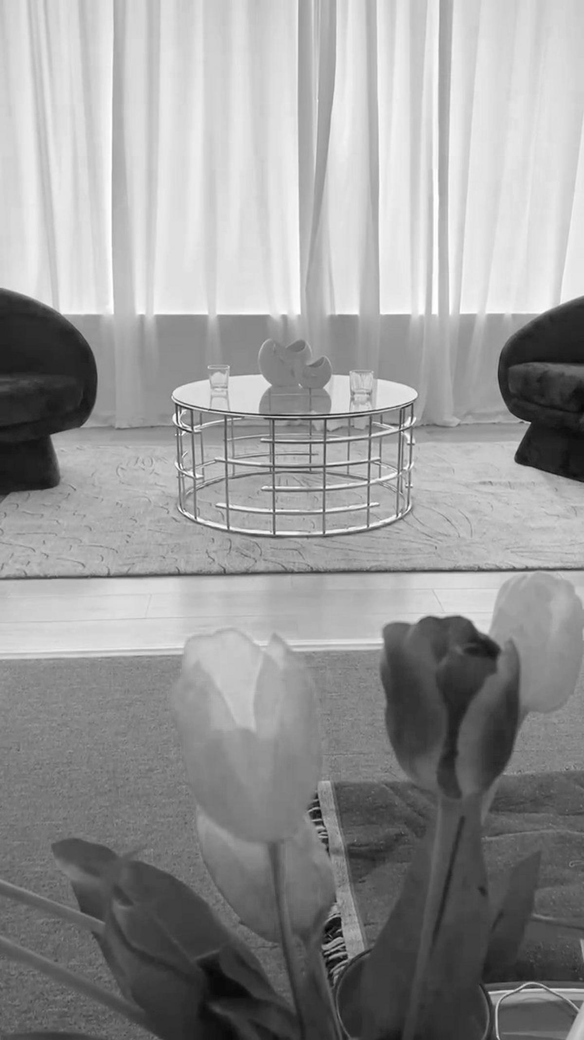 Couchtisch Silberfarben L: 90 cm - Silberfarben, Design, Glas/Metall (90/90/42cm) - Livetastic