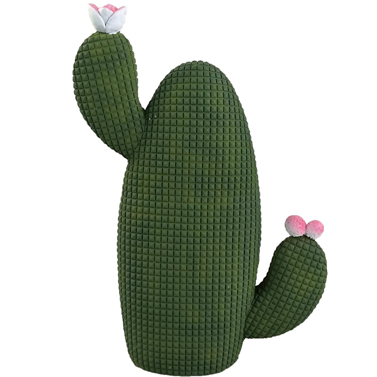 Dekokaktus Karl - Pink/Weiß, KONVENTIONELL, Kunststoff (16/4,3/23,6cm) - Luca Bessoni