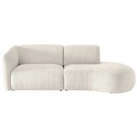 Ecksofa Jesi, Weiß S: 238x107 Cm - Schwarz/Weiß, MODERN, Textil (238/107cm) - Livetastic