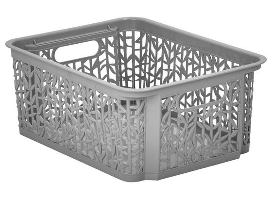 Úložný Košík Bamboo - sivá, umelá hmota (29/22/12cm) - Mömax modern living Úložný Košík Bamboo - sivá, umelá hmota (29/22/12cm) - Mömax modern living
