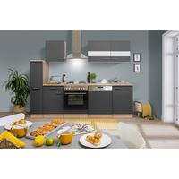 Küchenblock Merle Küchenblock 250 cm - Eichefarben/Grau, Basics, Holzwerkstoff (250cm) - Respekta