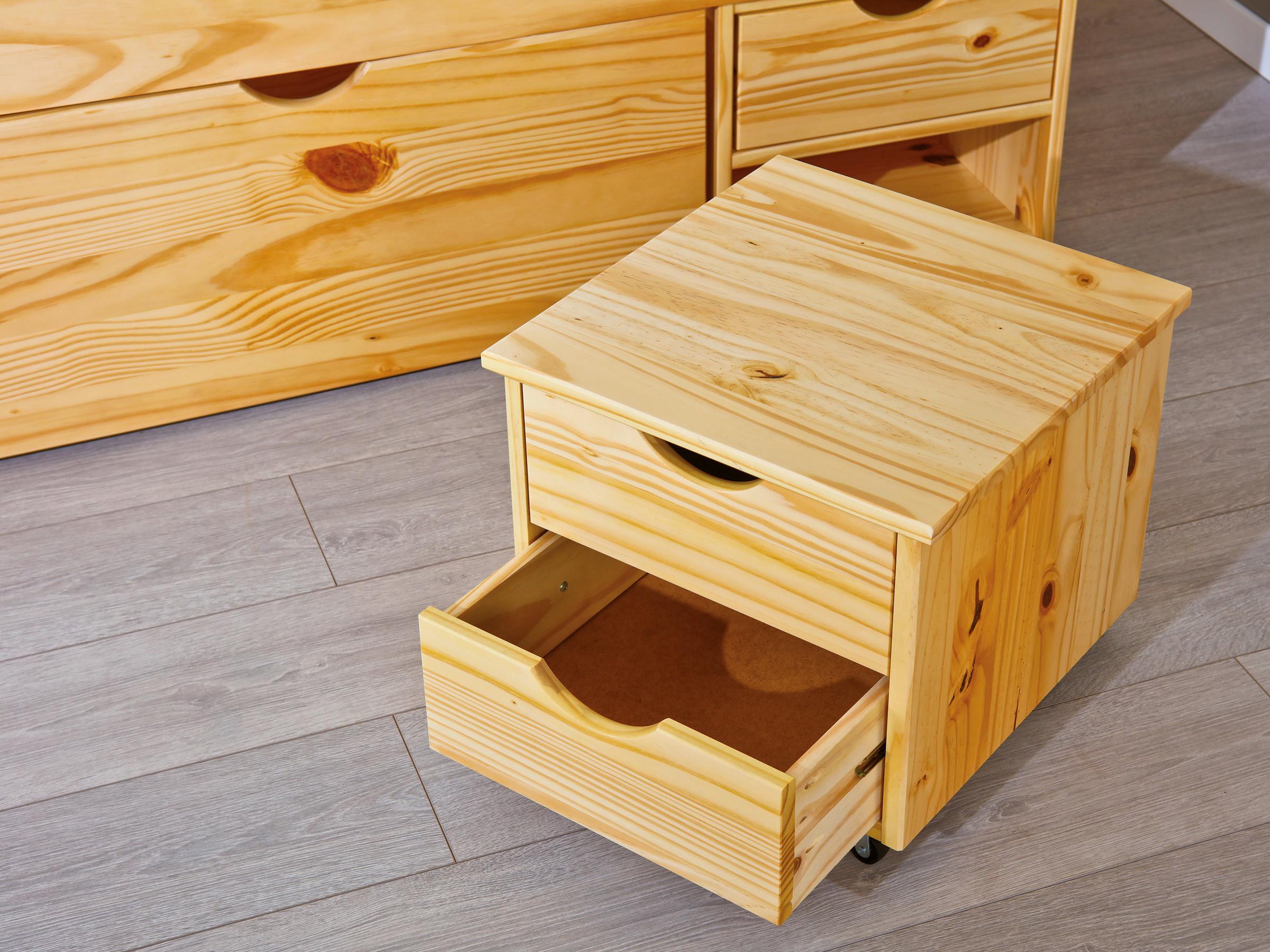 Nachtkästchen mit zwei Schubladen