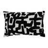 Dekorační polštář Silva, 30/50cm, bílá/černá - bílá/černá, Moderní, textil (30/50cm) - Modern Living