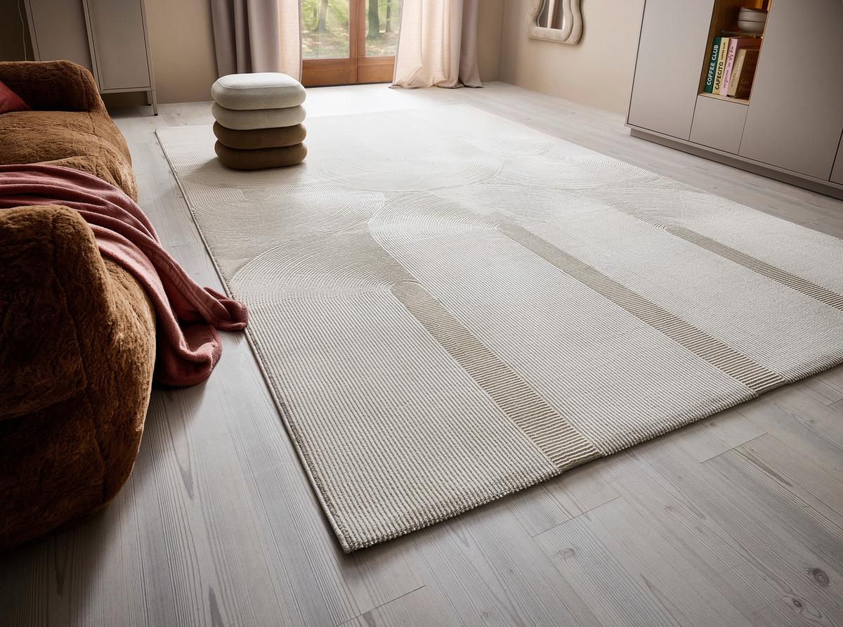 TKANÝ KOBEREC LEONIE - krémová, Konvenční, textil (160/230cm) - Mömax