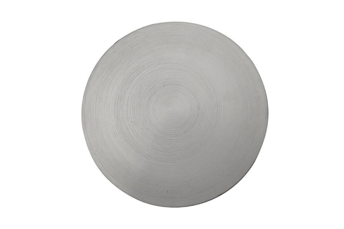 Kerzenständer Art Deco Eisen Silberfarben/pflaume - Pflaume/Silberfarben, Trend, Metall (20/70/20cm) - Kayoom