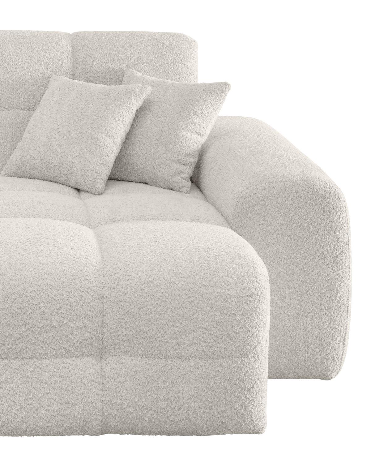 XXL-Sessel Bosco, Weiß B: 181 cm - Schwarz/Weiß, MODERN, Textil (181/87/155cm) - Livetastic