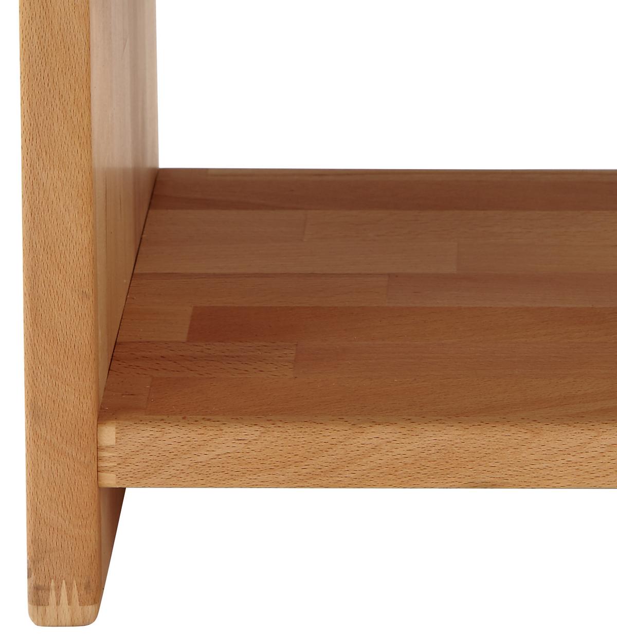NOČNÍ STOLEK ELISABETH - jádrový buk, Konvenční, dřevo (40/40/33cm)