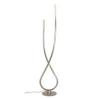 Led-stehleuchte Kui - Champagner/Schwarz, MODERN, Kunststoff/Metall (26/150,5cm)