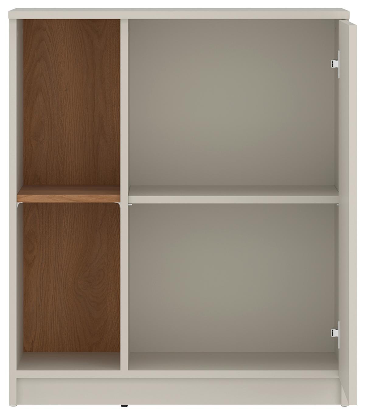 Komoda FANO dekor kašmír/dub - čierna/kašmírová, Modern, kompozitné drevo/plast (72,8/84,8/40cm) - Modern Living