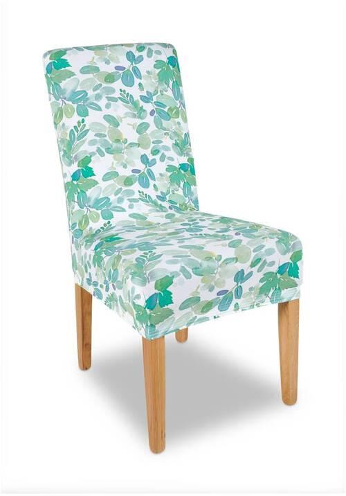 POVLAK NA ŽIDLI Steffi, 47/47/67cm - bílá/zelená, Konvenční, textil (47/47/67cm) - Modern Living