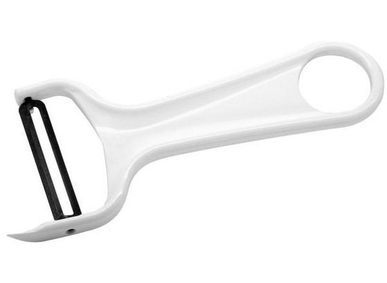 Schäler mit Solingen-klinge - Schwarz/Weiß, KONVENTIONELL, Metall (14cm) Schäler mit Solingen-klinge - Schwarz/Weiß, KONVENTIONELL, Metall (14cm)