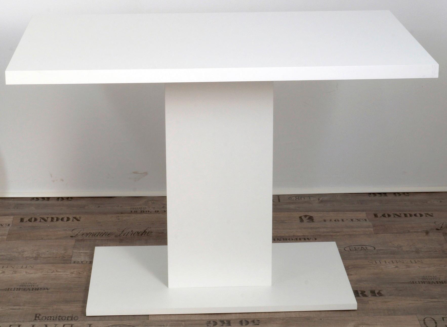 Esstisch Olli Weiß L: 110 Cm - Weiß, KONVENTIONELL, Holzwerkstoff (110/70/75cm) - MID.YOU