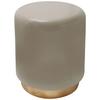 Beistelltisch Art Deco 375 Goldfarben/Taupe B: 35 cm - Taupe/Goldfarben, Design, Metall (35/44,5cm) - Kayoom
