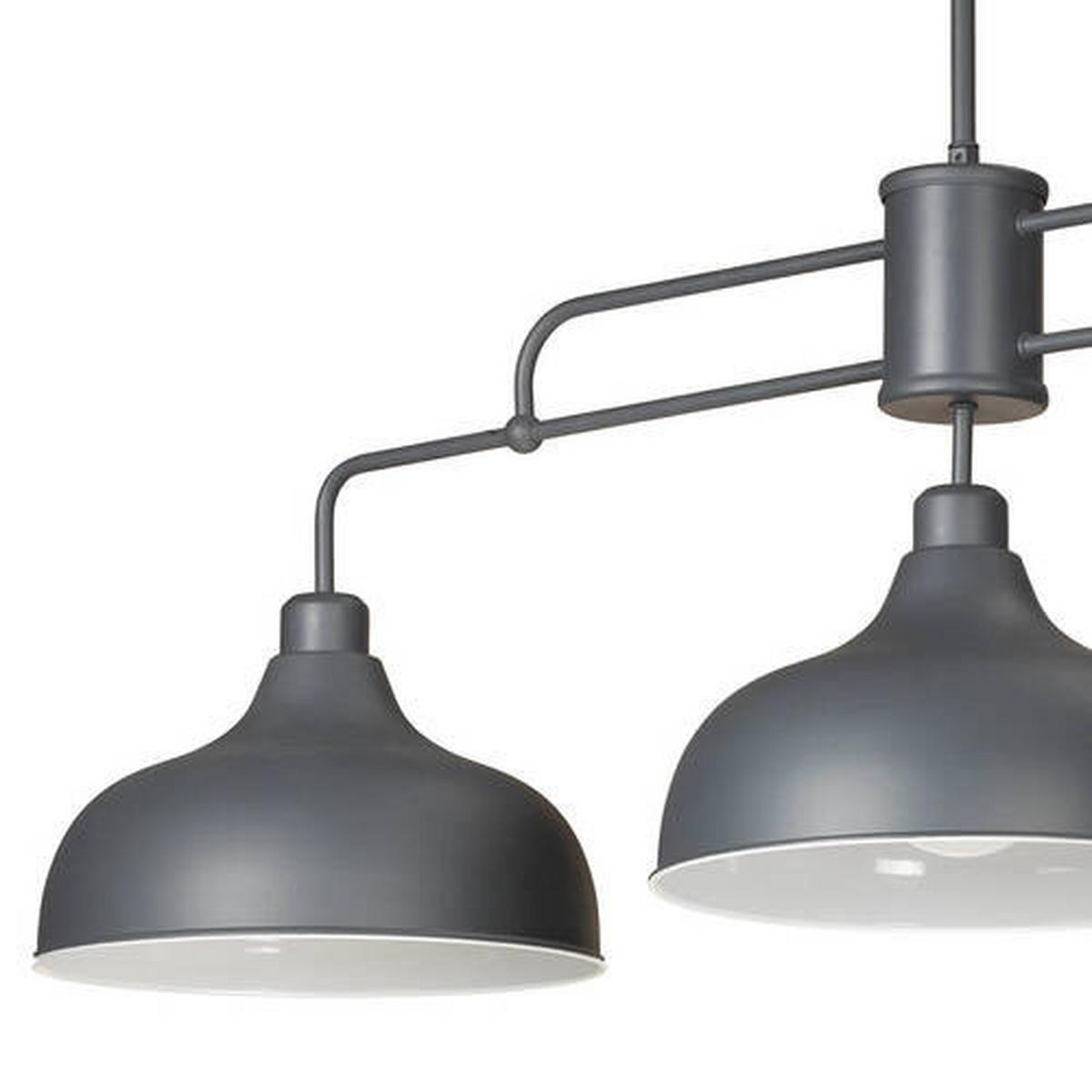 Hängeleuchte 4857/3 - Grau, KONVENTIONELL, Metall (106/83/45cm)