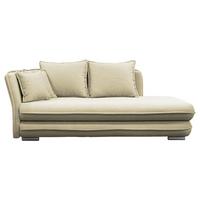 Relaxliege Latte L: 107 Cm Creme Mit Bettkasten - Silberfarben/Creme, Design, Textil (107/84/99/224cm) - MID.YOU