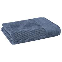 DUSCHTUCH Popcorn 70x140 cm Jeansblau - Graublau, Basics, Textil (70/140/15cm)