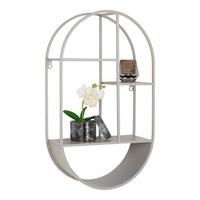 WANDREGAL Feira Grau B: 35 cm - Grau, Design, Metall (35/60/15cm)