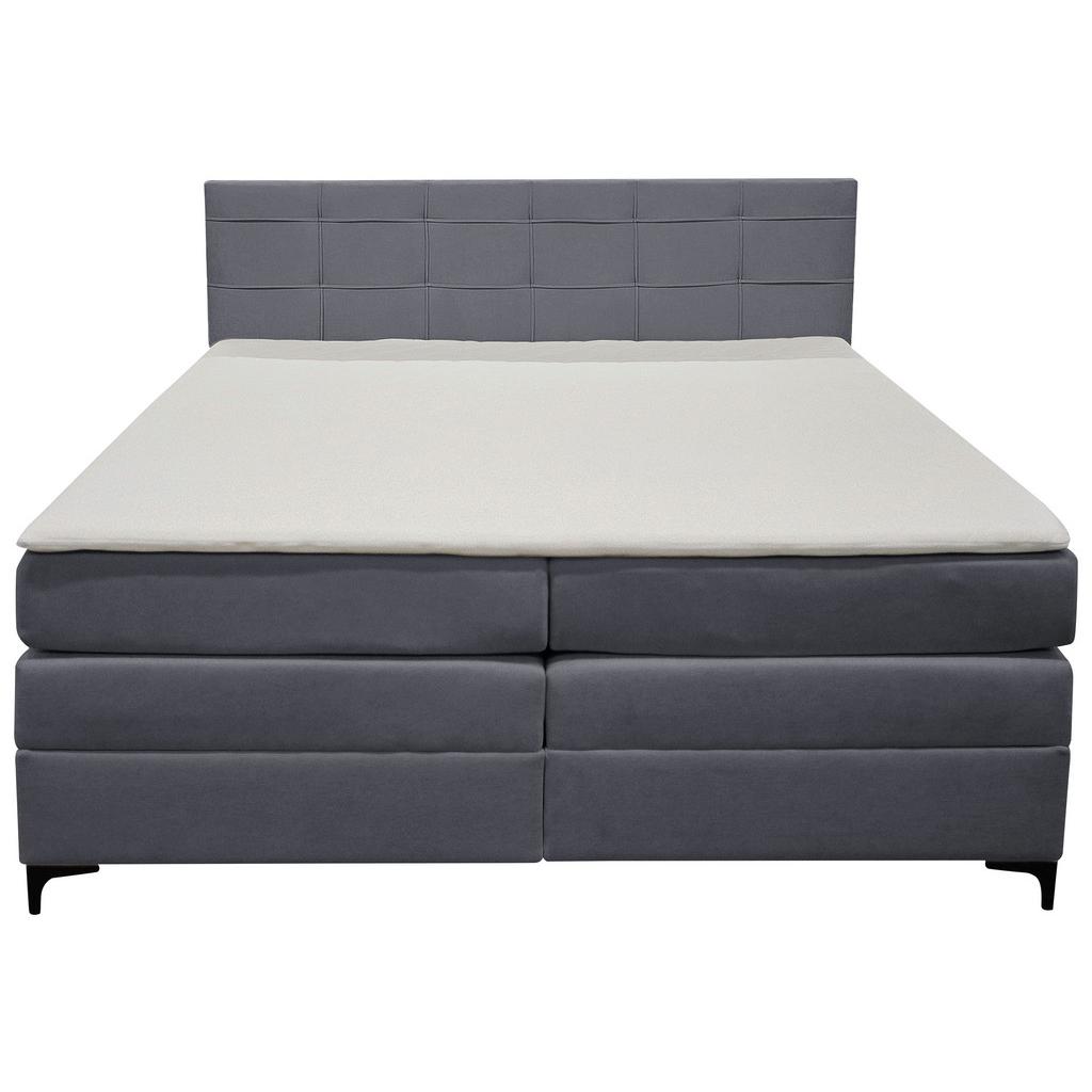 Boxspringbett Mitto Blaugrau 140x200 Cm