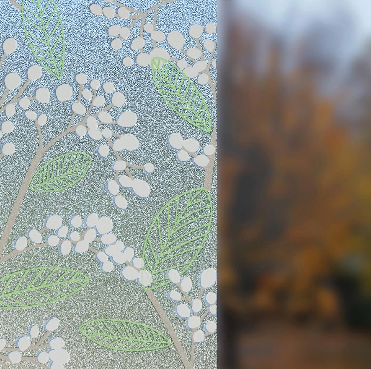 Klebefolie Palmblätter-Optik Palm Leaves 67,5x150 cm - Transparent/Hellgrün, Basics, Kunststoff (67,5/150cm)