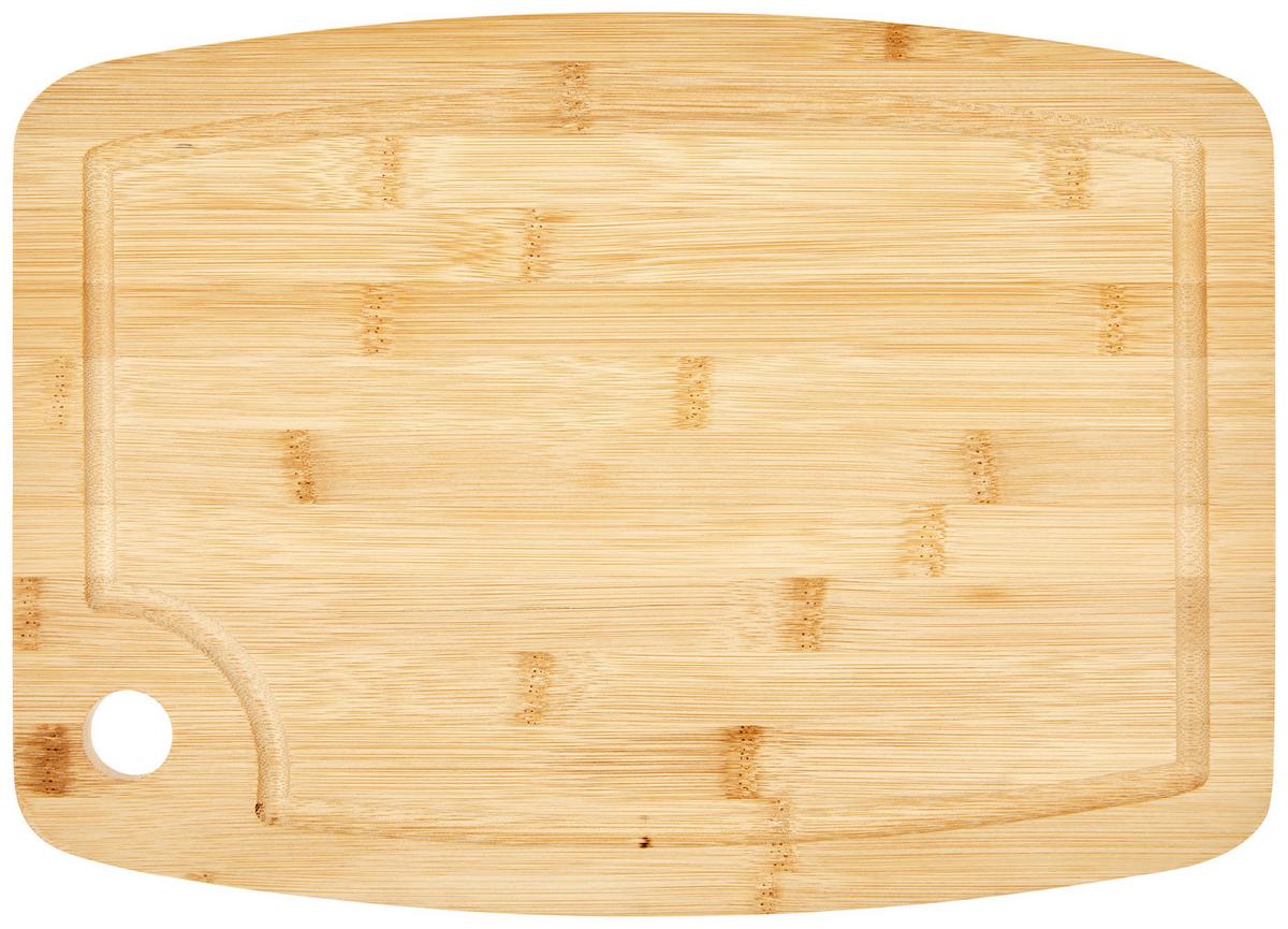 Schneidebrett Aus Bambus Davis S Lxb: Ca. 35x25 Cm - Naturfarben, KONVENTIONELL, Holz (35/25/1,5cm) - Luca Bessoni