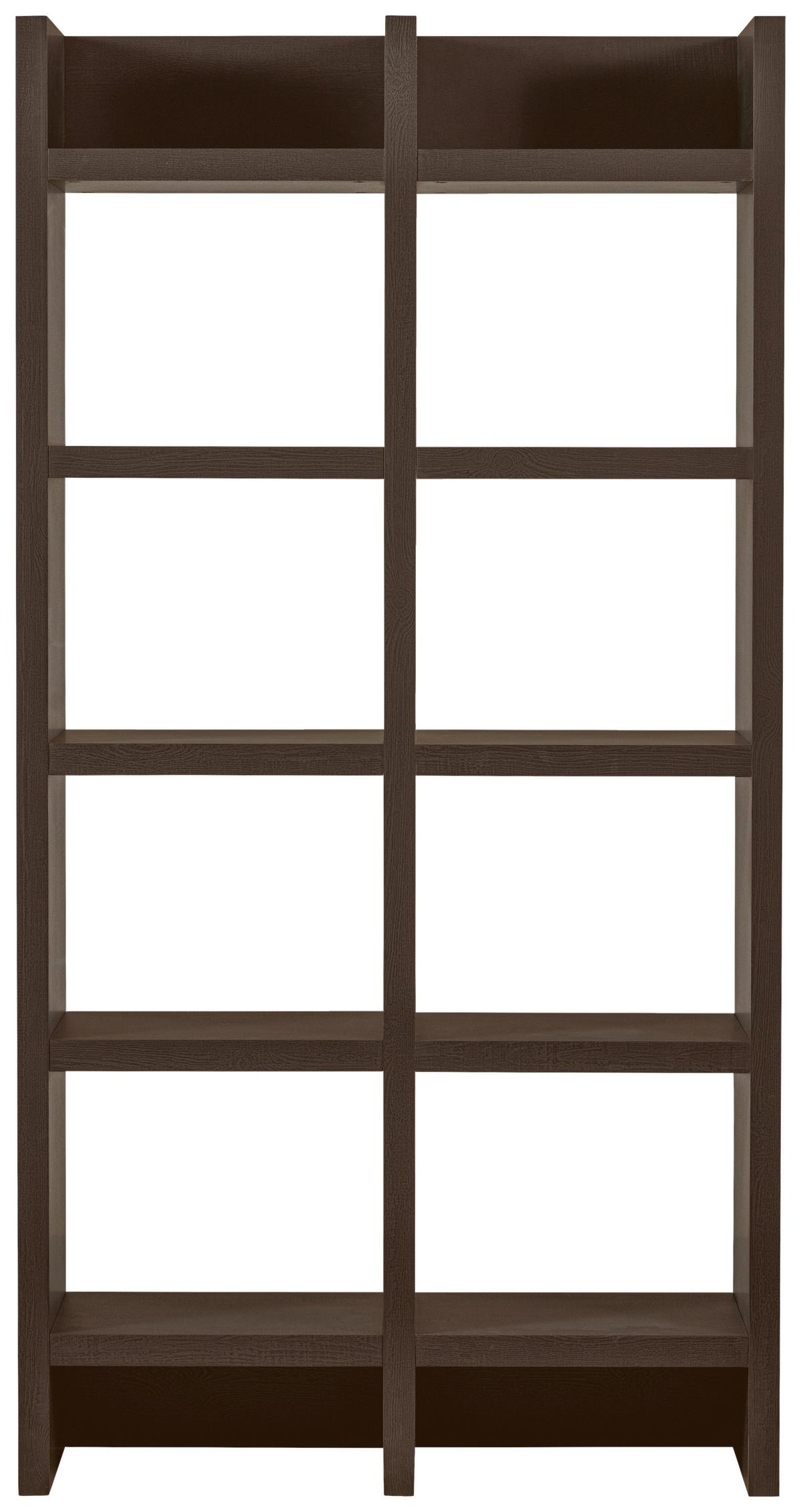 Regal Timo Dunkelbraun B: 100cm - Dunkelbraun, Design, Holzwerkstoff (100/195/40cm) - Livetastic