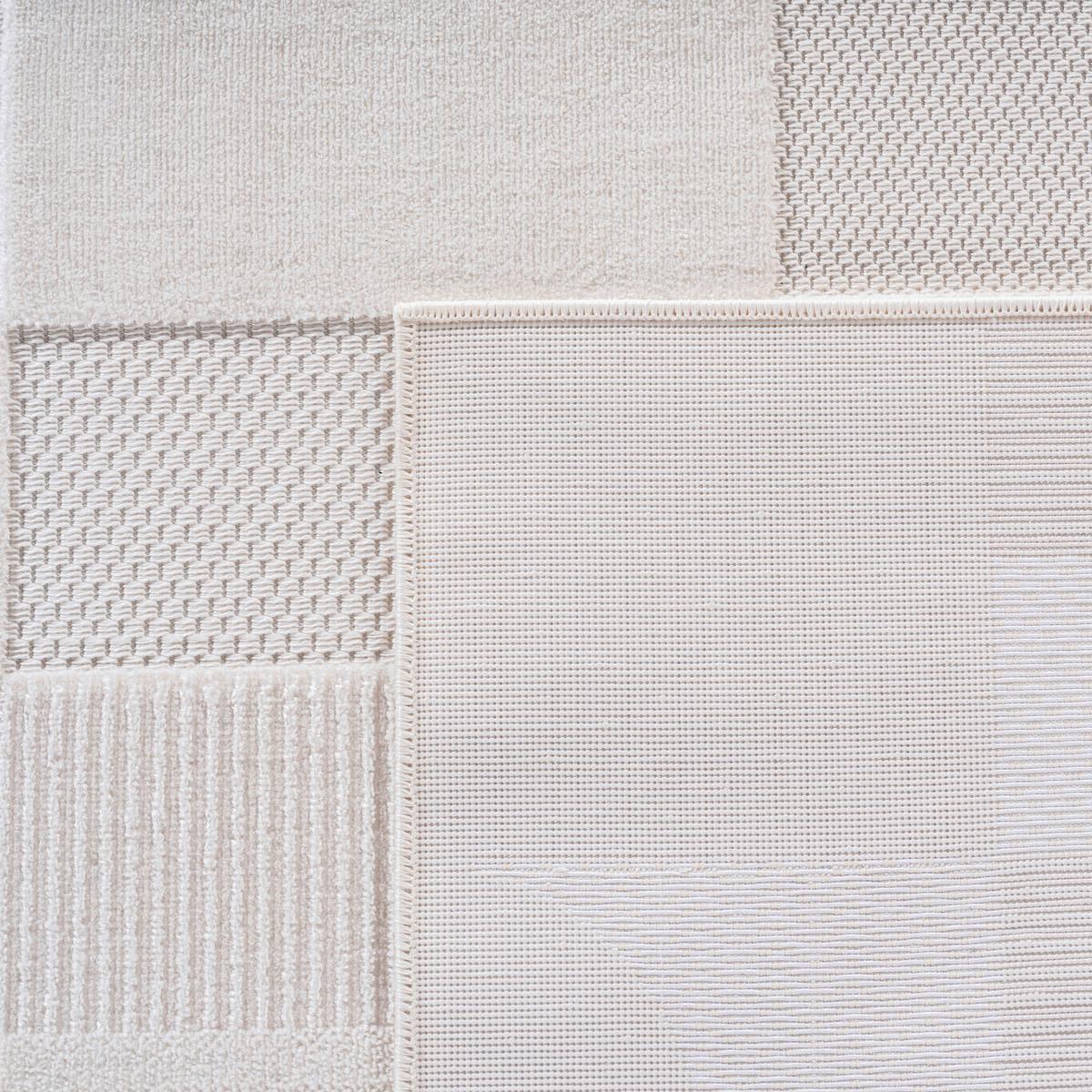 Flachwebteppich, Creme, F:4mm Doha - Creme, Design, Textil (80/150cm)