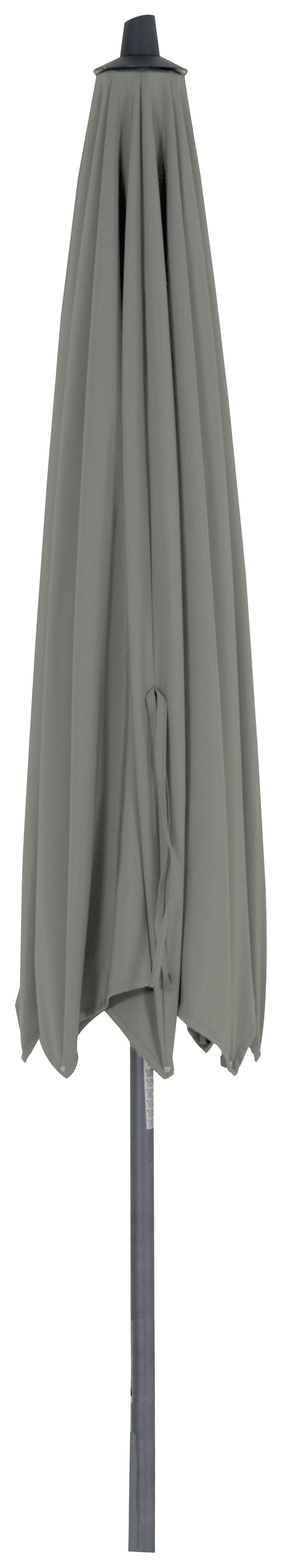Sonnenschirm Ø 350 cm Anthrazit/Olivgrün - Anthrazit/Olivgrün, KONVENTIONELL, Textil/Metall (350/350cm) - Siena Garden