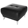Hocker Frisco - Chromfarben/Schwarz, MODERN, Textil (65/46/65cm) - MID.YOU