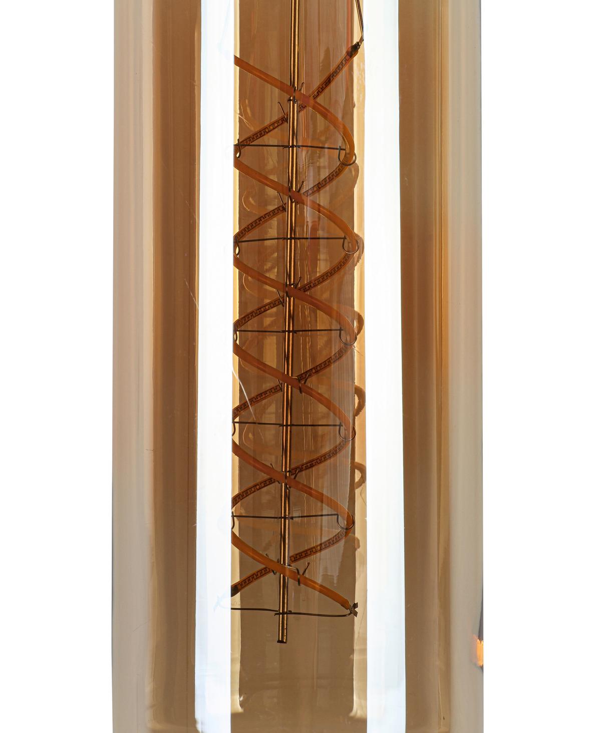 LED ŽÁROVKA FLASCHE - jantarové barvy, Romantický / Rustikální, kov/sklo (7,5/27,5cm) - Mömax