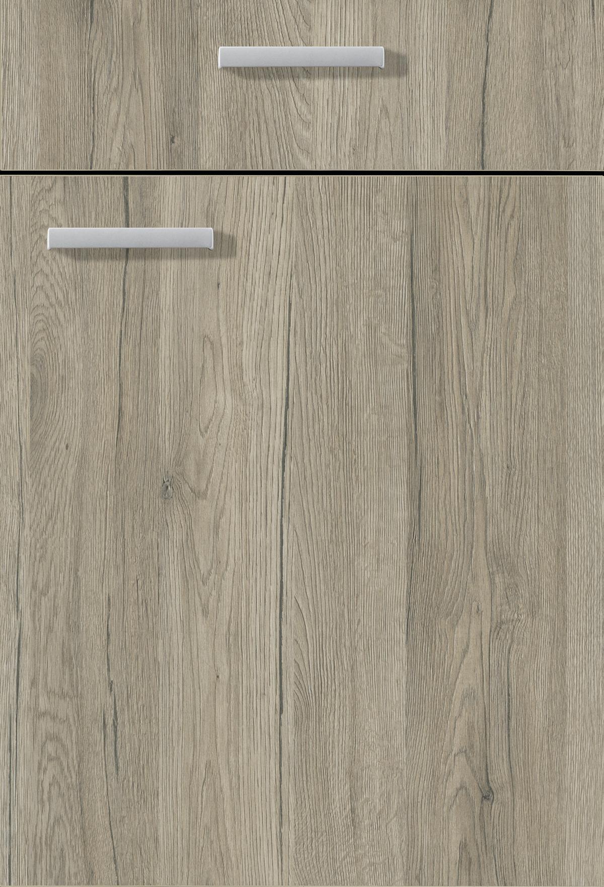 Eckküche Pn 80/100 Mit Geräten 245x245 Cm Weiß/eiche Dekor - Eichefarben/Weiß, Holzwerkstoff (245/245cm) - Pino
