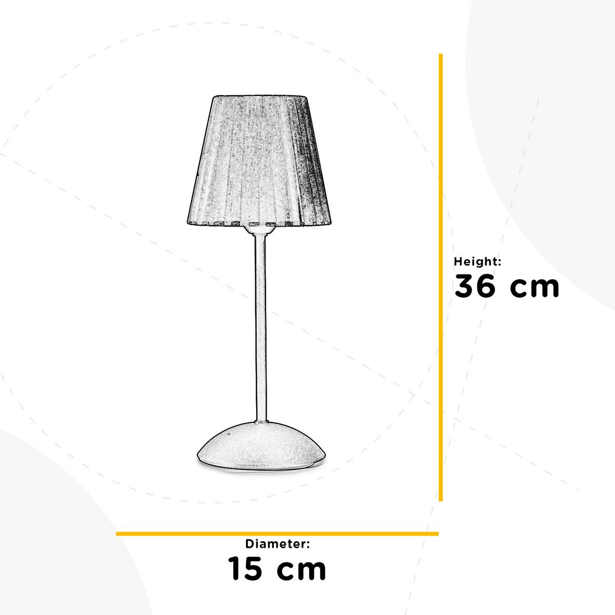 Nachttischleuchte 5031/Lb - Creme/Schwarz, KONVENTIONELL, Textil/Metall (15/15/36cm)