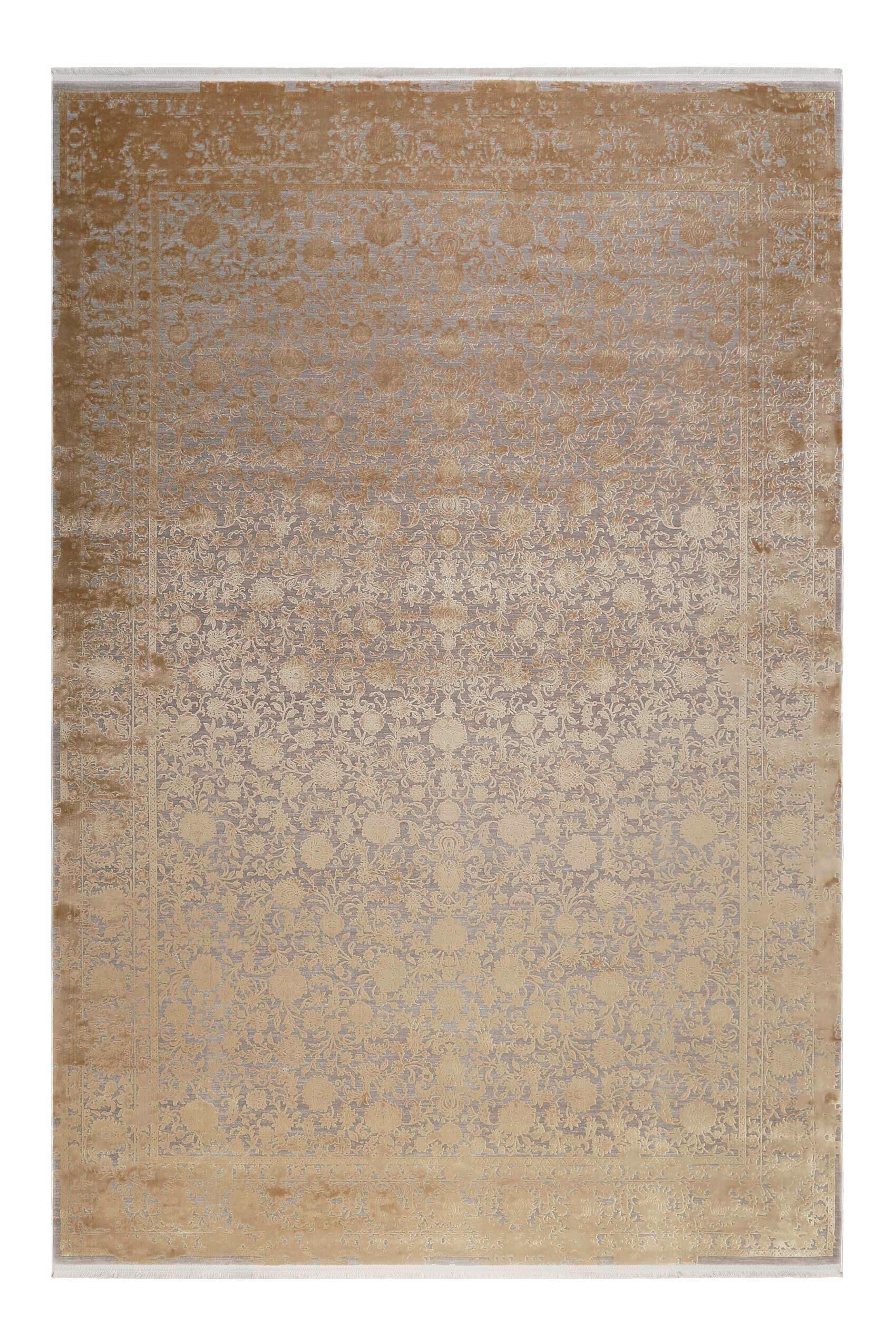 Vintage-teppich, 80x150 Cm Florida Grau, Goldfarben  80/150 cm 