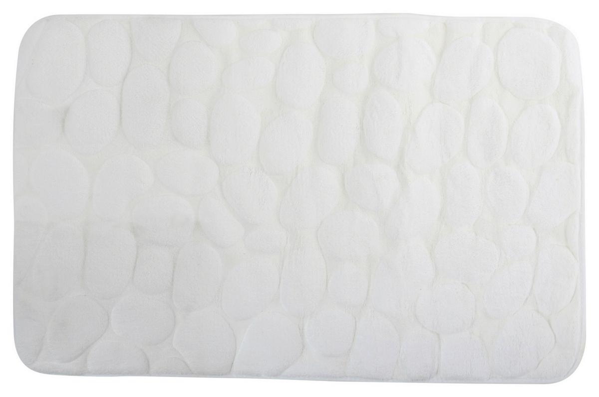 Badteppich Weiß 50/80 Cm - Weiß, KONVENTIONELL (50/80cm) - Spirella
