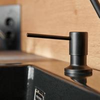 Seifenspender Caro Kunststoff Schwarz H: 9,4 cm - Kunststoff (9,4cm) - HKT