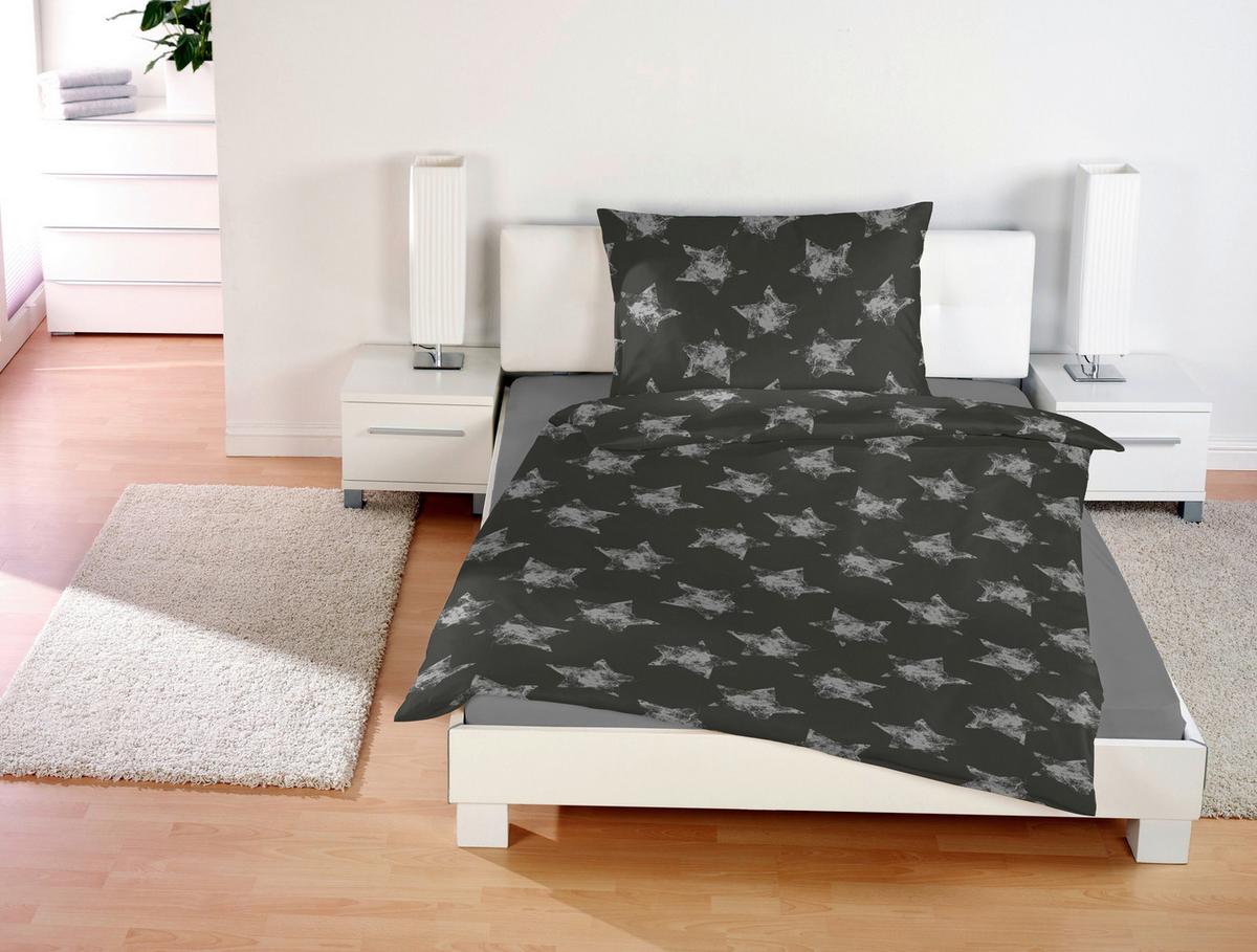 Bettwäsche 140x200 cm Natalia Bunt in verschiedenen Designs - Blau/Beige, KONVENTIONELL, Textil - Ondega