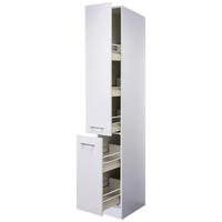 Apothekerschrank Lucca Weiß B: 30 Cm - Weiß, KONVENTIONELL, Holzwerkstoff (30/200/57cm) - FlexWell