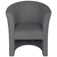 Koktailové kreslo PAUL, tmavosivý menčester ZOOM - čierna/tmavosivá, Konventionell, kompozitné drevo/textil (70/76/64cm) - P & B