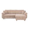 Ecksofa M. Schlaffunktion Alex + Bettkasten Beige 246x88 Cm - Beige/Naturfarben, MODERN, Textil (246/88cm)