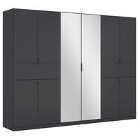 Drehtürenschrank Ticao Grau B: 271 cm - Silberfarben/Grau, MODERN, Holzwerkstoff (271/210/54cm) - Rauch Möbel